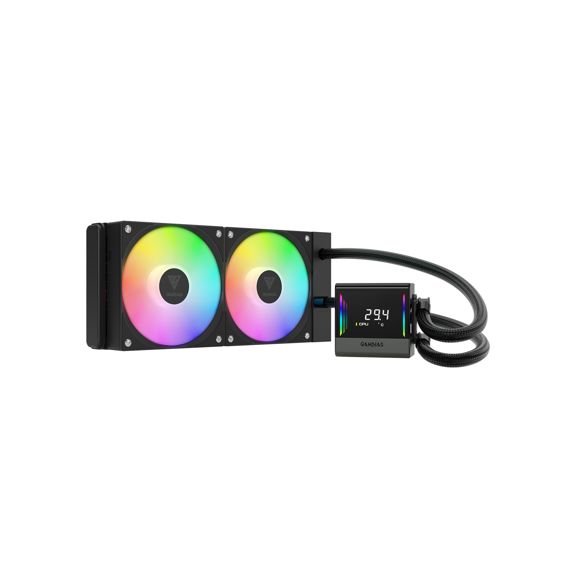 GAMDIAS CHIONE E4-240 AIO Digital Display Infinity Mirror - Black GAMDIAS CHIONE E4-240 AIO Digital Display Infinity Mirror - Black
